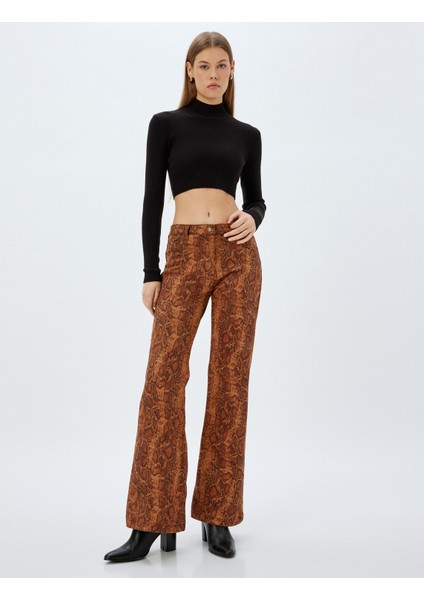 x Zeynep Bastık - Boğazlı Triko Crop Kazak Uzun Kollu Slim Fit fiyatları