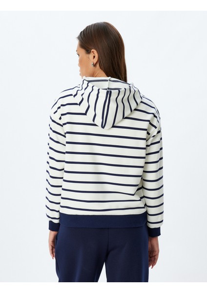 Kapşonlu Sweatshirt Uzun Kollu
