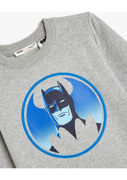Batman Sweatshirt Lisanslı Baskılı Şardonlu modelleri