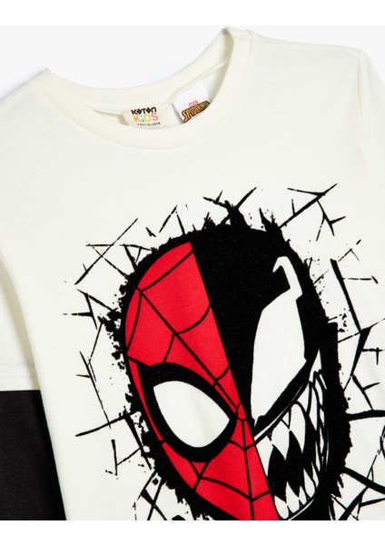 Spiderman Tişört Lisanslı Uzun Kollu Bisiklet Yaka Baskılı Pamuklu modelleri