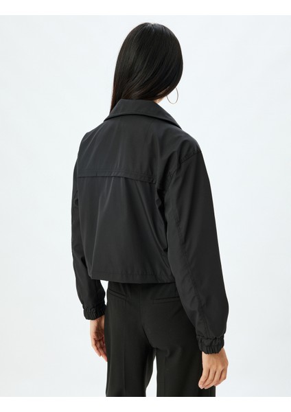 Crop Yağmurluk Dik Yaka Fermuarlı Cep Detaylı Su Geçirmez fırsatları