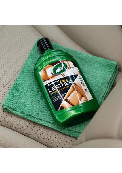 Turtle Wax Deri Temizleyici ve Besleyici Krem 500 ml + Mikrofiber Bez+ Cila Sünger