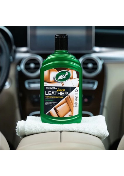 Turtle Wax Deri Temizleyici ve Besleyici Krem 500 ml + Mikrofiber Bez+ Cila Sünger