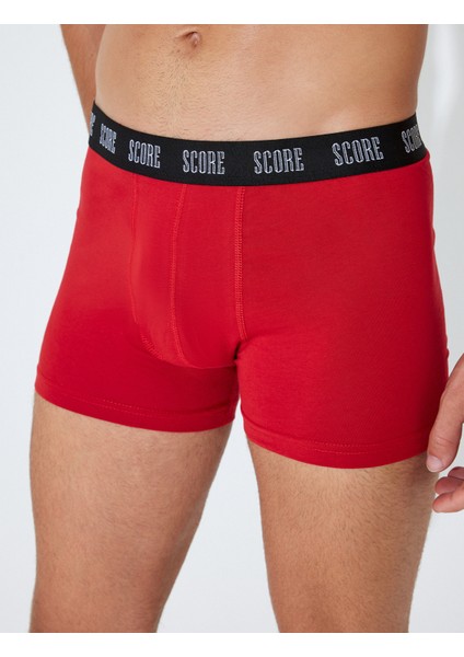 3'lü Boxer Seti Spor Baskılı Çok Renkli Pamuklu indirimleri