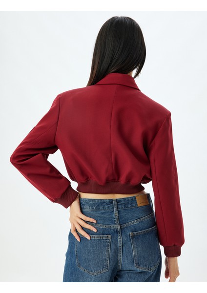 Oversize Ceket Kruvaze Yaka Cepli Düğmeli Fermuar Detaylı Ribanalı fırsatları