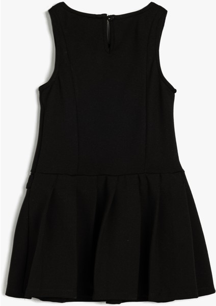 Jile Elbise Kolsuz Yuvarlak Yaka Toka Detaylı Viskon fiyatları