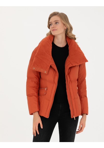 Kadın Kiremit Comfort Fit Mont 50272251-VR031