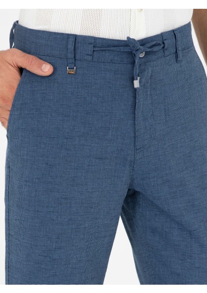 Erkek İndigo Carrot Fit Kanvas Pantolon 50284665-VR028
