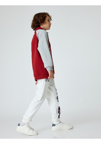 Jogger Eşofman Altı Baskılı Cepli Beli Bağlamalı Şardonlu Pamuklu fiyatları