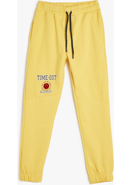 Jogger Eşofman Altı Slogan Baskı Detaylı