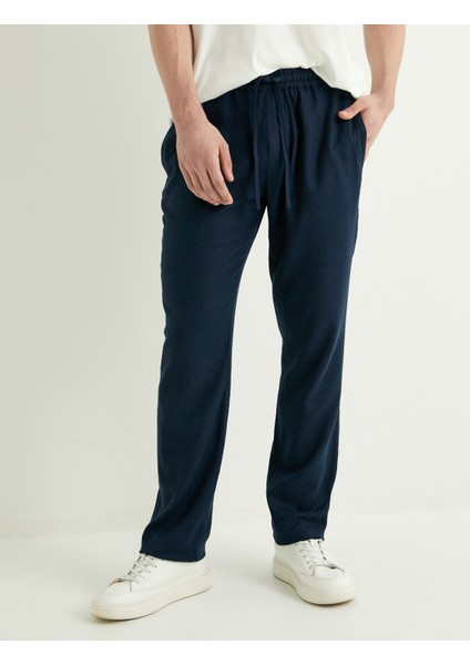 Keten Pantolon Beli Bağcıklı Cep Detaylı modelleri