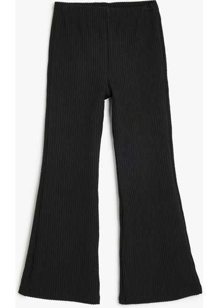 Ispanyol Paça Pantolon Beli Lastikli