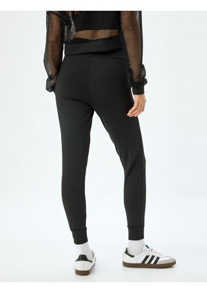 Jogger Yüksek Bel Eşofman Altı Beli Lastikli Dikiş Detaylı Cepli fırsatları