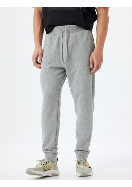 Spor Eşofman Altı Jogger Beli Bağcıklı Cep Detaylı Pamuk Karışımlı modelleri