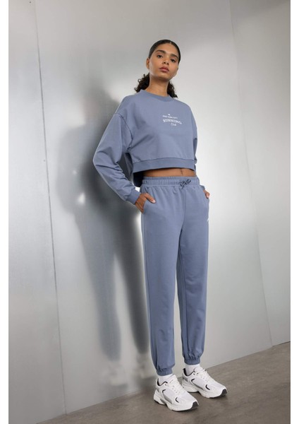 Fit Jogger Eşofman Altı Standart Fit Basic Düz Uzun C9381AX24AU