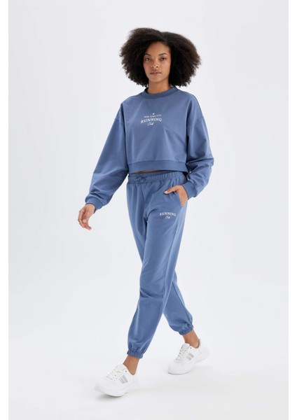 Fit Jogger Eşofman Altı Standart Fit Basic Düz Uzun C9381AX24AU
