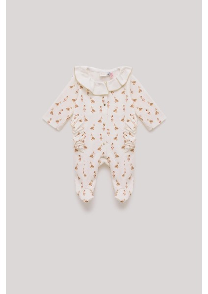 Bg Store Kız Bebek Desenli Tulum
