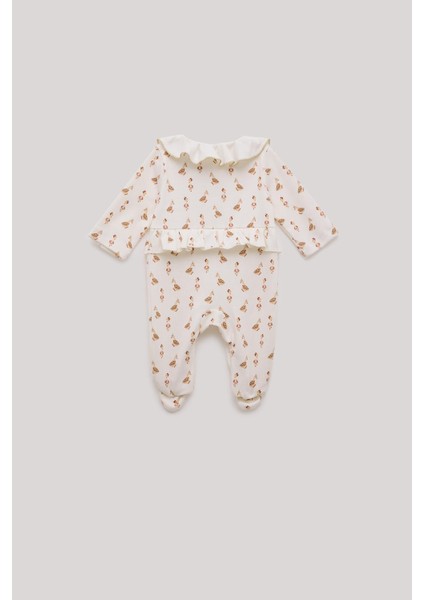 Bg Store Kız Bebek Desenli Tulum