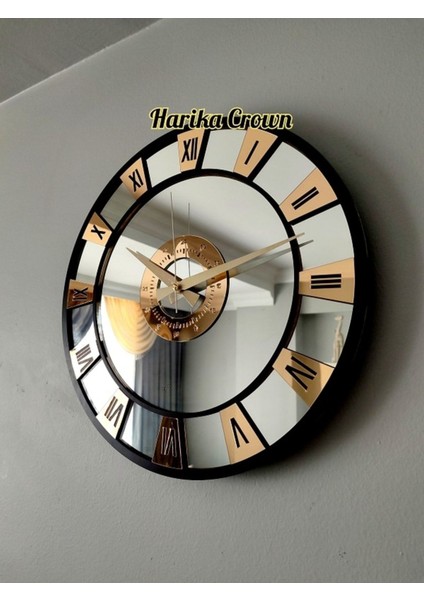 Şık 40 cm aynalı modern duvar saati, zarafet ve şıklık katıyor fiyatları