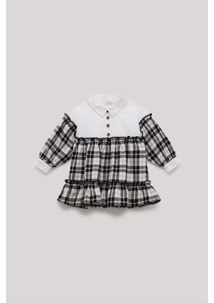 Bg Store Kız Bebek Ekose Elbise