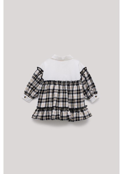 Bg Store Kız Bebek Ekose Elbise