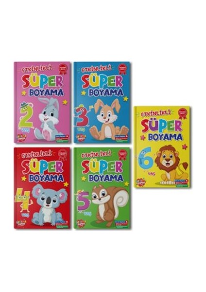 Süper Boyama 10 Set+1 Set (55 Kitap)