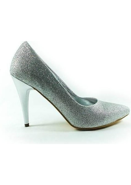 Stiletto Kadın Ayakkabı Lame-Simli 61 700