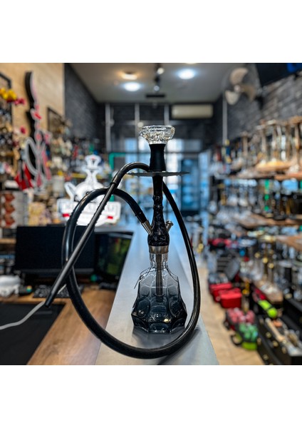 Dr. Karam Hookah Küçük Rus Siyah Nargile Takımı Çantalı