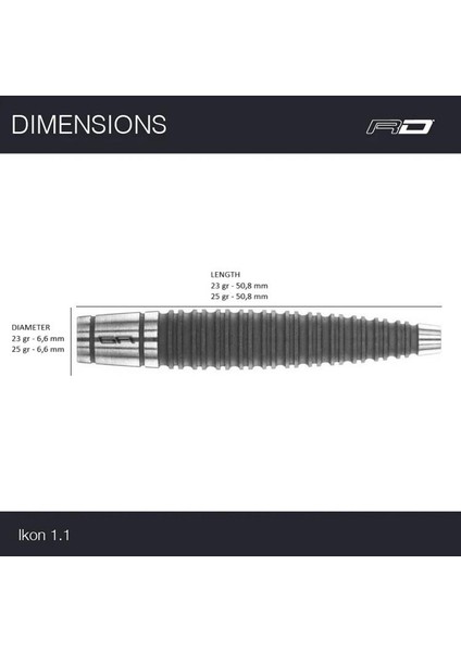 Ikon 1.1 % 85 Tungsten Çelik Uçlu Dart Oku