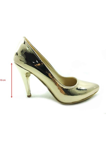 Stiletto Kadın Ayakkabı Altın-Ayna 61 700 indirimleri
