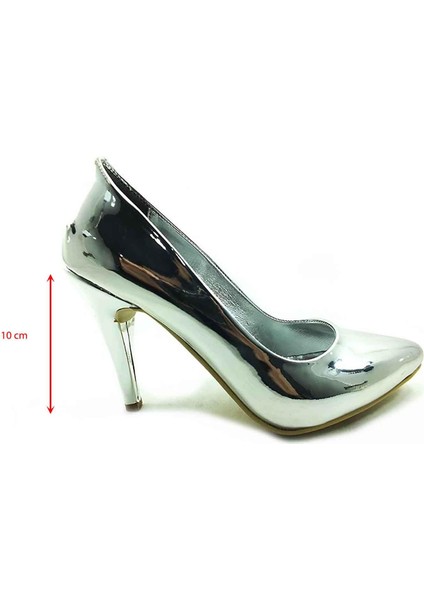 Stiletto Kadın Ayakkabı Gümüş-Ayna 61 700 indirimleri
