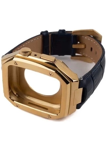 Apple Watch 44MM Krd-67 Premium Deri Kordon - Lux ve Dayanıklı modelleri