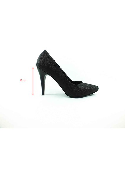 Stiletto Kadın Ayakkabı Siyah-Simli 61 700 indirimleri