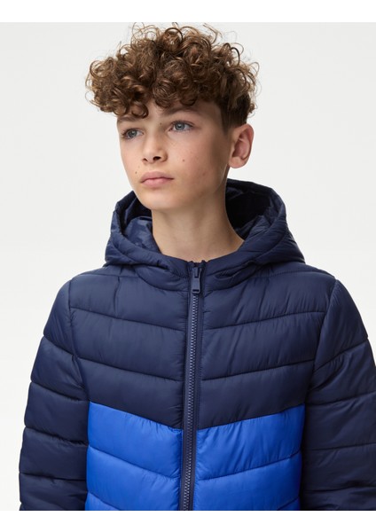 Stormwear: Kapüşonlu Puffer Şişme Mont (6-16 Yaş)