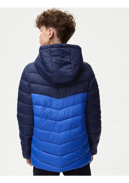 Stormwear: Kapüşonlu Puffer Şişme Mont (6-16 Yaş)