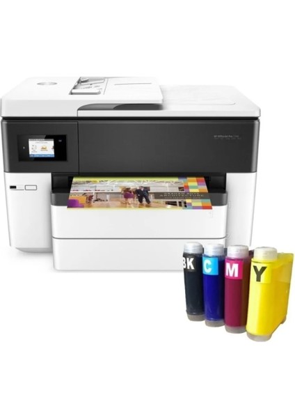 Hp Officejet Pro 7740 Geniş Formatlı Bitmeyen Kartuşlu A3 Yazıcı Sınırsız Yazılımlı