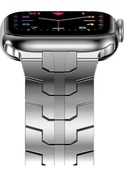 Apple Watch Uyumlu 42MM 44MM Metal Snake Kordon - Krd-63 ile Tarzınızı Yansıtın