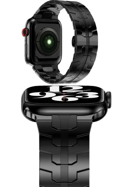 Apple Watch Uyumlu 46MM 10.nesil Metal Snake Kordon - Krd-63 ile Tarzınızı Yansıtın