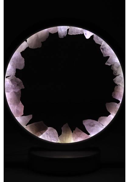 Pembe Kuvars Doğal Taş Lamba modelleri