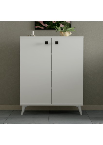 Okyanus 4 Raflı Ayakkabılık - Beyaz - 70 cm fiyatları