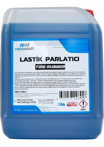 Lastik Parlatıcı 5 Lt