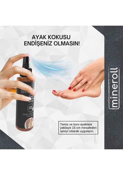 Ayak Koku Önleyici Doğal Kristal Deodorant Sprey 150 ml