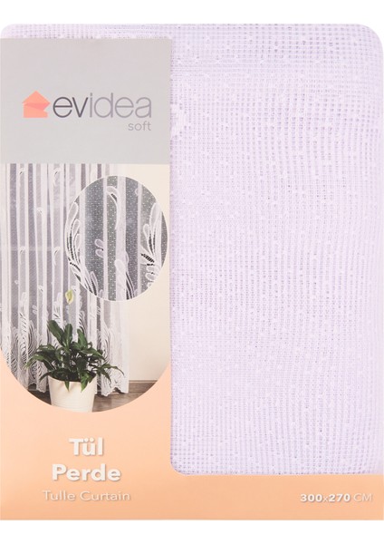 Soft Shaggy Tül Perde - Beyaz - 300X270 cm fiyatları