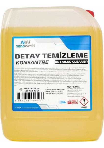 Detay Temizlik Koltuk Kumaş Döşeme Temizleyici 5 Lt