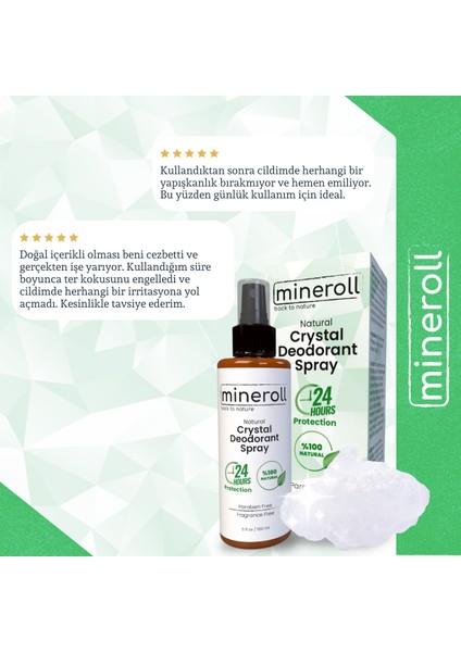 Doğal Kristal Deodorant Sprey 150 ml indirimleri