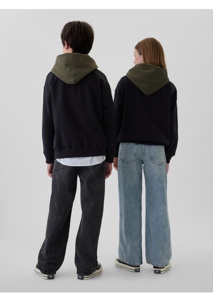 Erkek Çocuk Siyah Gap Logo Varsity Sweatshirt