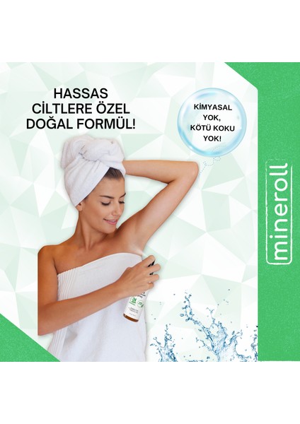Doğal Kristal Deodorant Sprey 150 ml