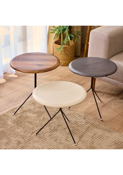 Trio 3'lü Zigon Sehpa - Kahverengi - 41 cm fiyatları