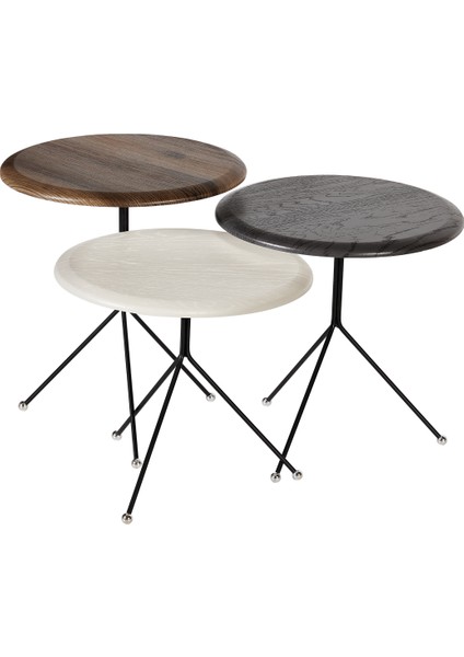 Trio 3'lü Zigon Sehpa - Kahverengi - 41 cm fırsatları