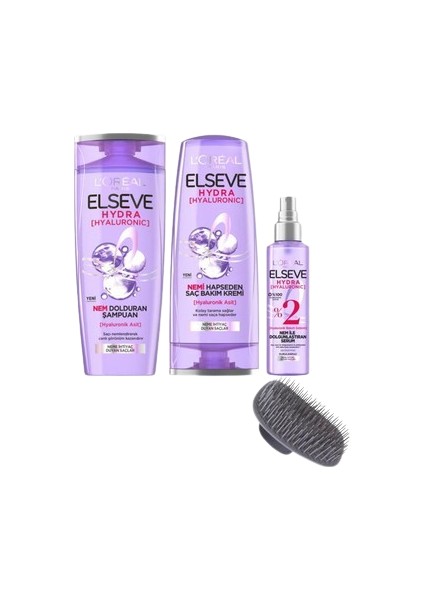 Hydra Hyaluronik Saç Bakım Serisi ve Şampuan Fırçası